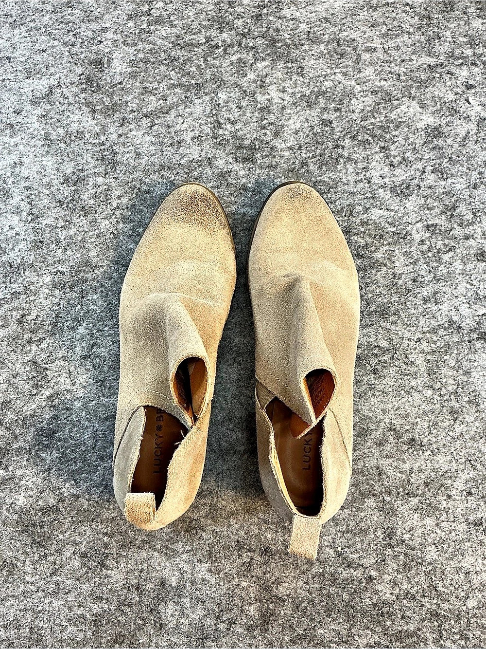 Lucky Brand Trixie Leather Heels in Brown Size 7